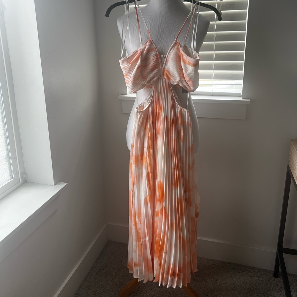 Express Midi Spring/Summer Midi Dress with Open Sides